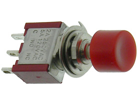 SPDT Push Button Switch, Momentary Action